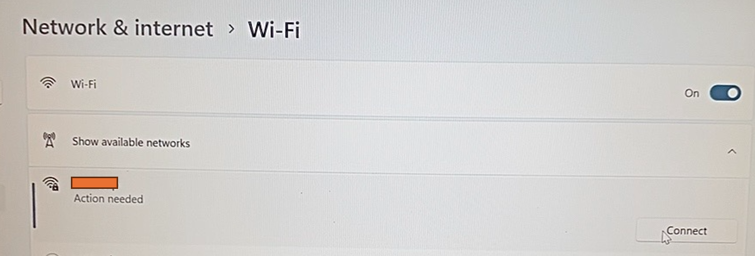 Client action needed